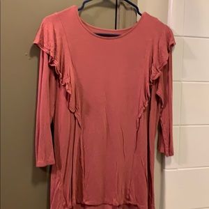 Pink 3/4 sleeve top